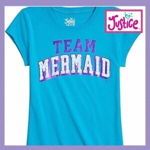 JUSTICE Team Mermaid Graphic T-shirt